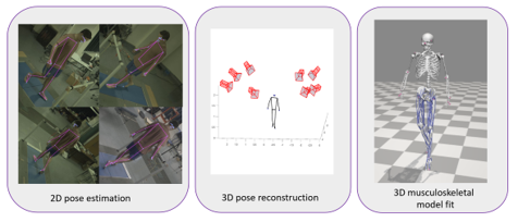 Custom markerless motion capture pose estimation